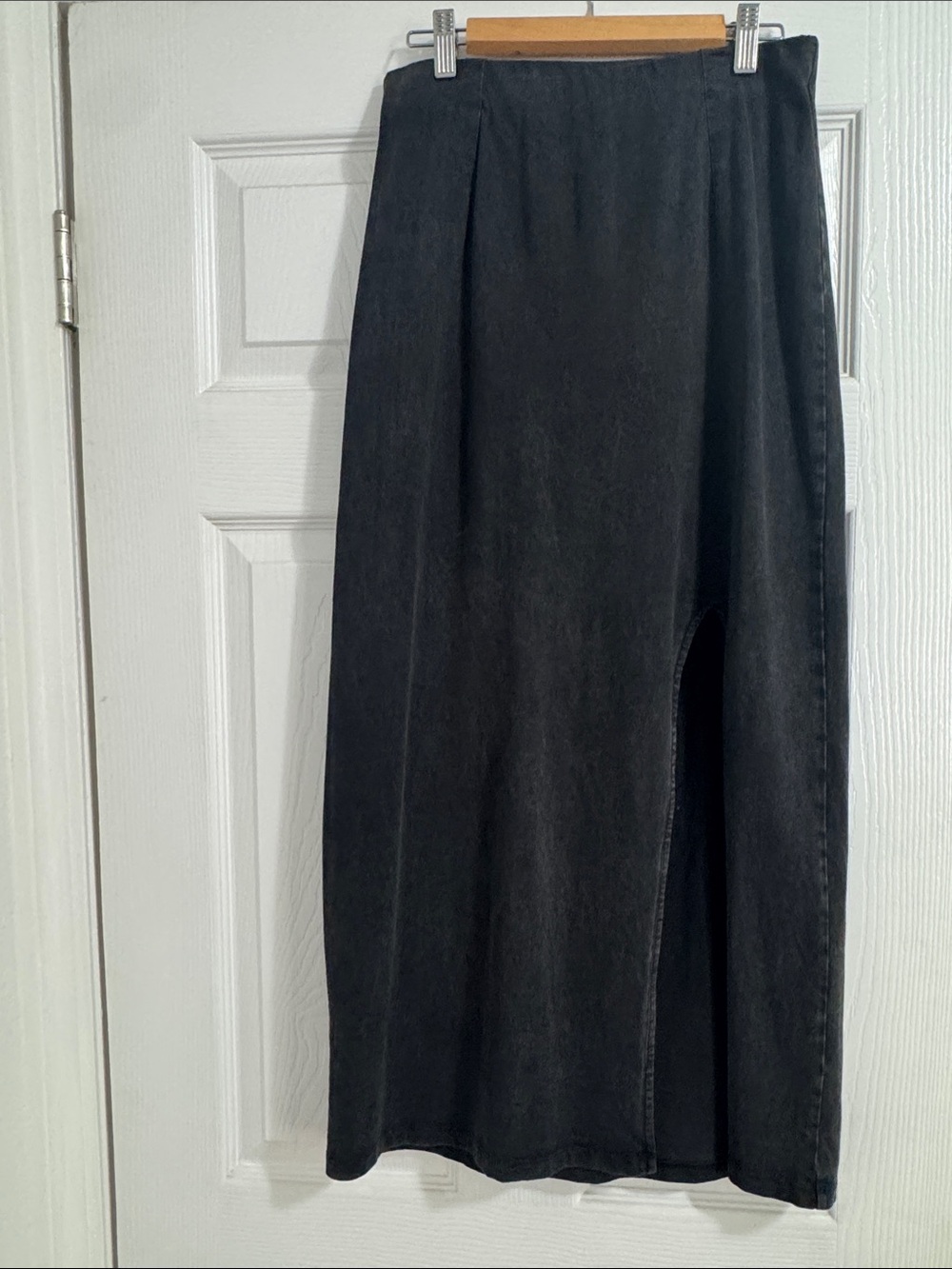 Z Supply Black Maxi Skirt with Side Slit